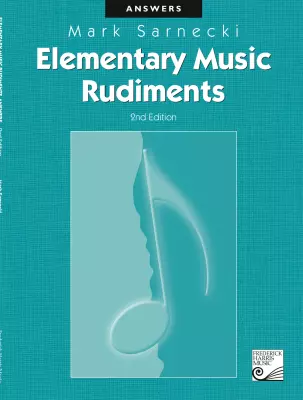 Frederick Harris Music Company - Elementary Music Rudiments, 2nd Edition Answer Book - Sarnecki -  Book