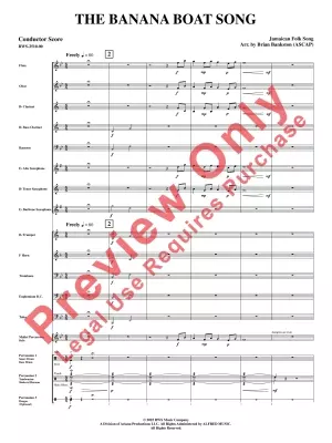 The Banana Boat Song (Jamaican Folk Song) - Bankston - Concert Band - Gr. 1
