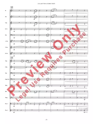 Lullaby For A Starry Night - Carlin - Concert Band - Gr. 1