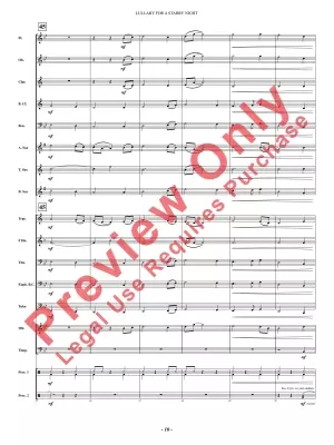 Lullaby For A Starry Night - Carlin - Concert Band - Gr. 1