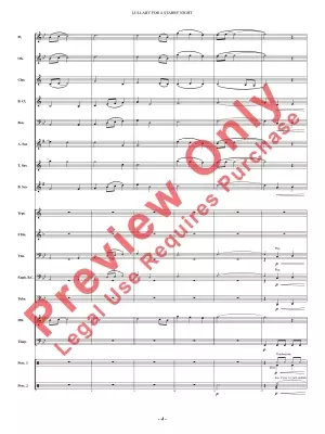 Lullaby For A Starry Night - Carlin - Concert Band - Gr. 1