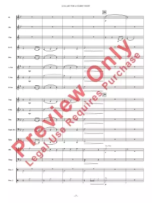Lullaby For A Starry Night - Carlin - Concert Band - Gr. 1