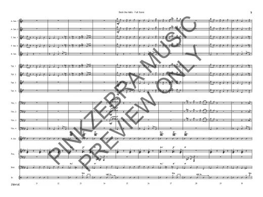 Deck the Halls - Pinkzebra - Jazz Ensemble - Gr. 3