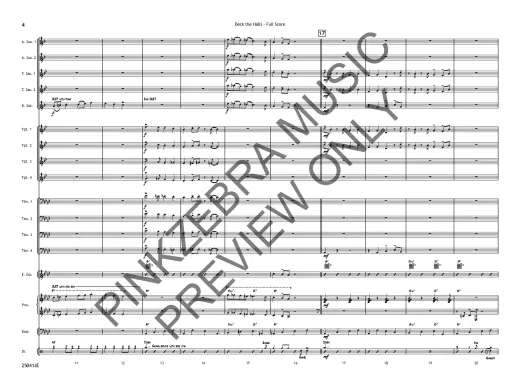 Deck the Halls - Pinkzebra - Jazz Ensemble - Gr. 3