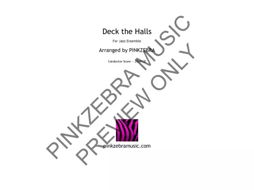 Deck the Halls - Pinkzebra - Jazz Ensemble - Gr. 3