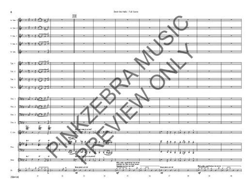 Deck the Halls - Pinkzebra - Jazz Ensemble - Gr. 3