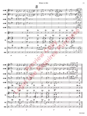 Mean to Me - Turk/Ahlert/Fraley - Jazz Ensemble - Gr. 1.5