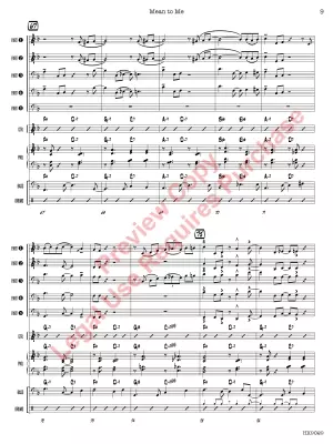 Mean to Me - Turk/Ahlert/Fraley - Jazz Ensemble - Gr. 1.5