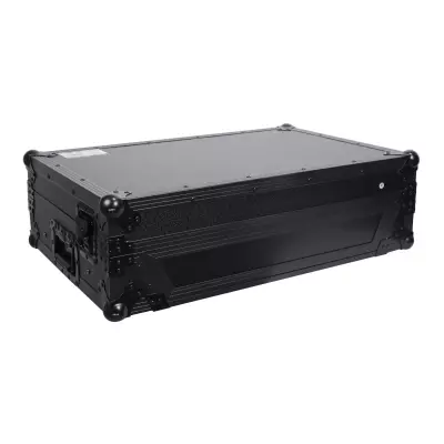 ProX - Flight Style Road Case For Denon SC Live 2 Controller with Laptop Shelf - Black on Black