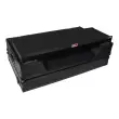 light Case For Pioneer XDJ-AZ DJ Controller with Laptop Shelf 1U Rack Space, Wheels, and LED - Black on Black