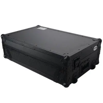 Flight Case For RANE ONE DJ Controller with Sliding Laptop Shelf, 1U Rack, and Wheels�- Black on Black