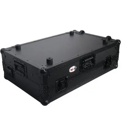 Flight Case For RANE ONE DJ Controller with Sliding Laptop Shelf, 1U Rack, and Wheels�- Black on Black