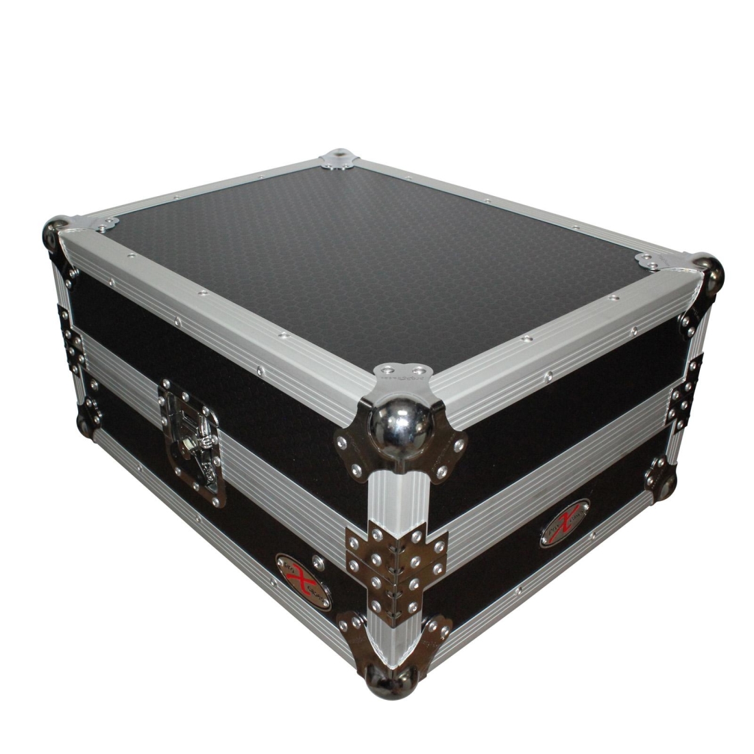 Universal Flight Hard Road Gig Ready Case for Large Format 12\'\' DJ Mixer w Glide Laptop Shelf