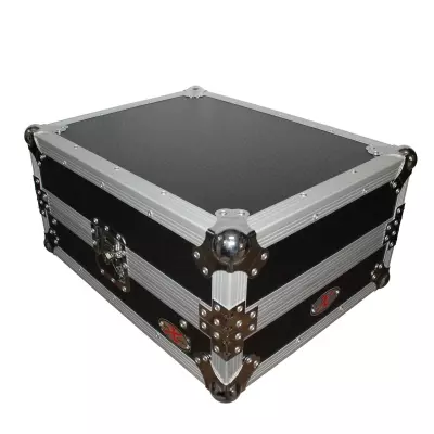ProX - Universal Flight Hard Road Gig Ready Case for Large Format 12 DJ Mixer w Glide Laptop Shelf