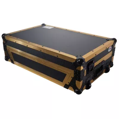 ProX - Flight Style Road Case for RANE ONE DJ Controller with Laptop Shelf - Limited Edition Gold