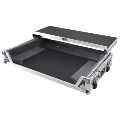 light Case For Pioneer DDJ-REV5 XDJ-RX3 DJ Controller with Laptop Shelf 1U Rack Space and Wheels