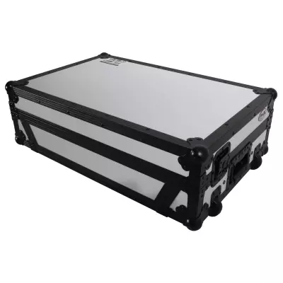 ProX - Road Case For Rane ONE DJ Controller Limited Edition White Black w/ Sliding Laptop Shelf and Wheels