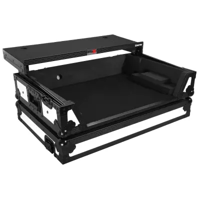 Road Case For Rane ONE DJ Controller Limited Edition White Black w/ Sliding Laptop Shelf and Wheels