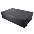 Flight Style Road Case For Pioneer DDJ-REV5 DJ Controller with Laptop Shelf 1U Rack Space Wheels - Black