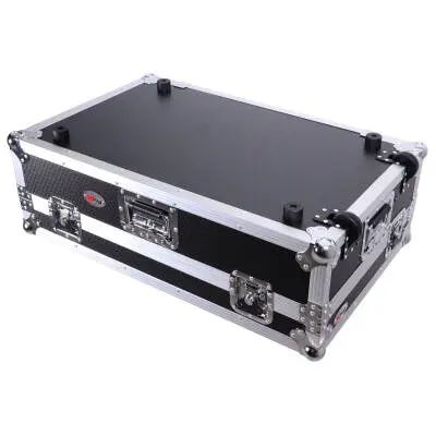Flight Style Road Case For Pioneer XS-DDJFLX10 or DDJ-GRV6 DJ Controller with Laptop Shelf 2U Rack Space Wheels