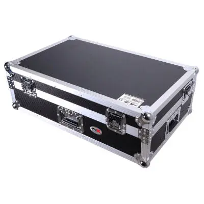 Flight Style Road Case For Pioneer XS-DDJFLX10 or DDJ-GRV6 DJ Controller with Laptop Shelf 2U Rack Space Wheels