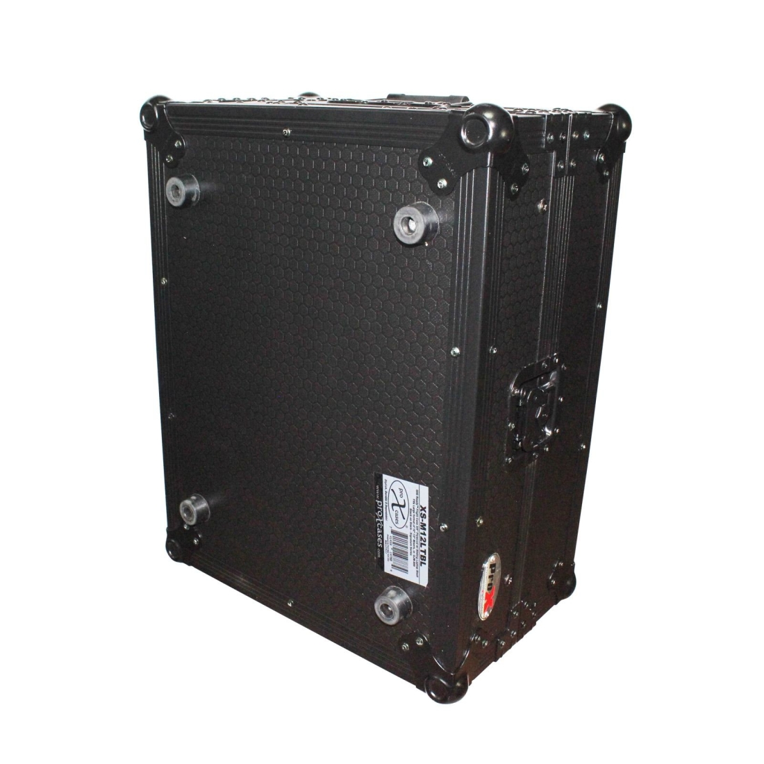 Flight Hard Road Gig Ready Case Large Format 12\'\' DJ Mixer w Glide Laptop Shelf - Black