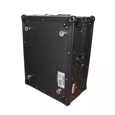 ProX - Flight Hard Road Gig Ready Case Large Format 12 DJ Mixer w Glide Laptop Shelf - Black