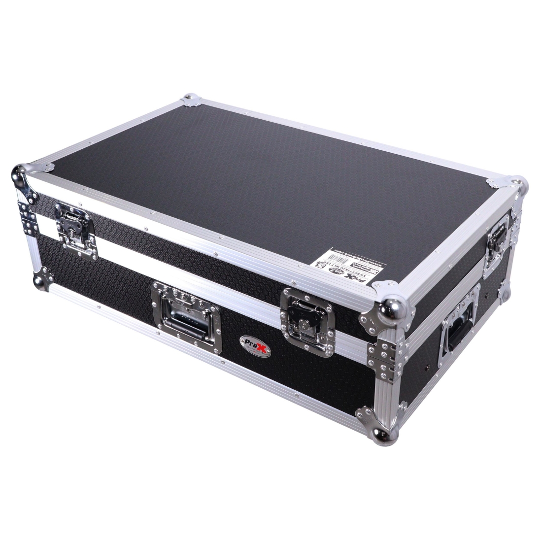 Flight Case for Pioneer DDJ-REV7 & DDJ-1000 SRT DJ Controller with 2U Rack Space Laptop Shelf Wheels LED kit