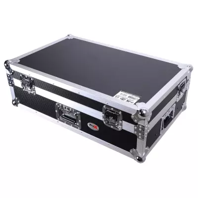 ProX - Flight Case for Pioneer DDJ-REV7 & DDJ-1000 SRT DJ Controller with 2U Rack Space Laptop Shelf Wheels LED kit