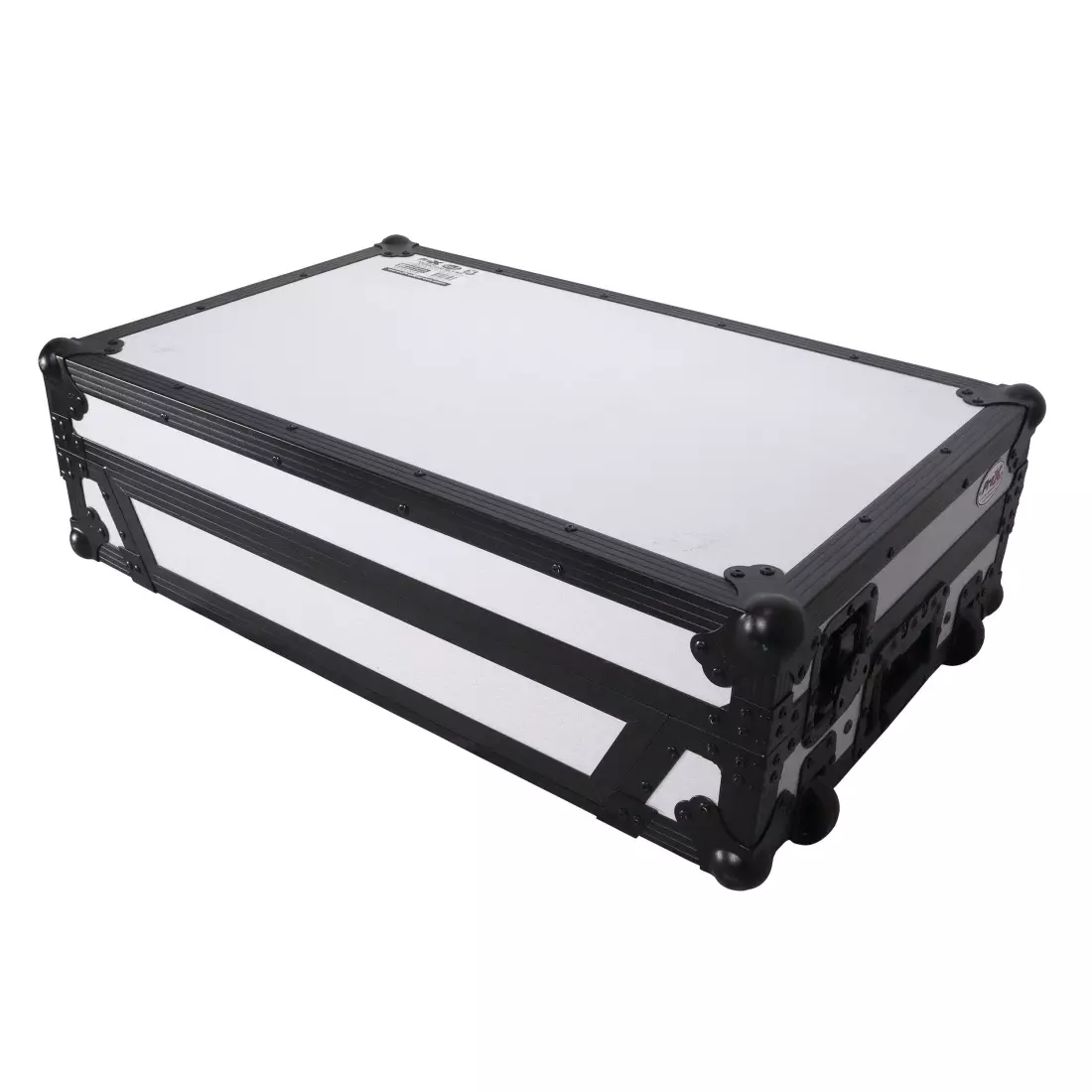 Flight Case for Pioneer DDJ-1000 FLX6 SX3 DJ Controller with Laptop Shelf 1U Rack Space and Wheels - White