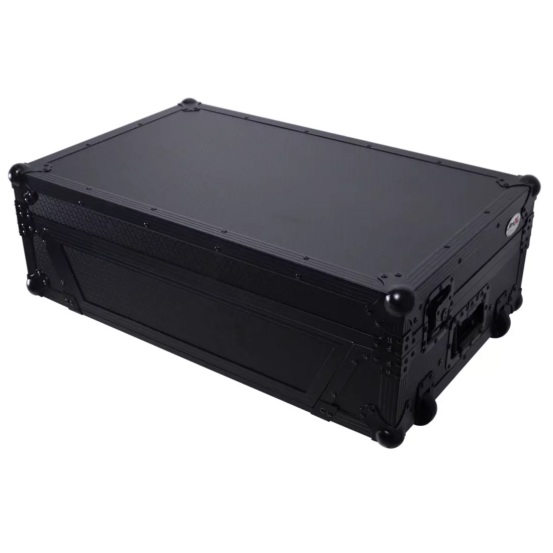 Flight Style Road Case For Pioneer DDJ-FLX10 or DDJ-GRV6 DJ Controller with Laptop Shelf 2U Rack Space Wheels LED - Black