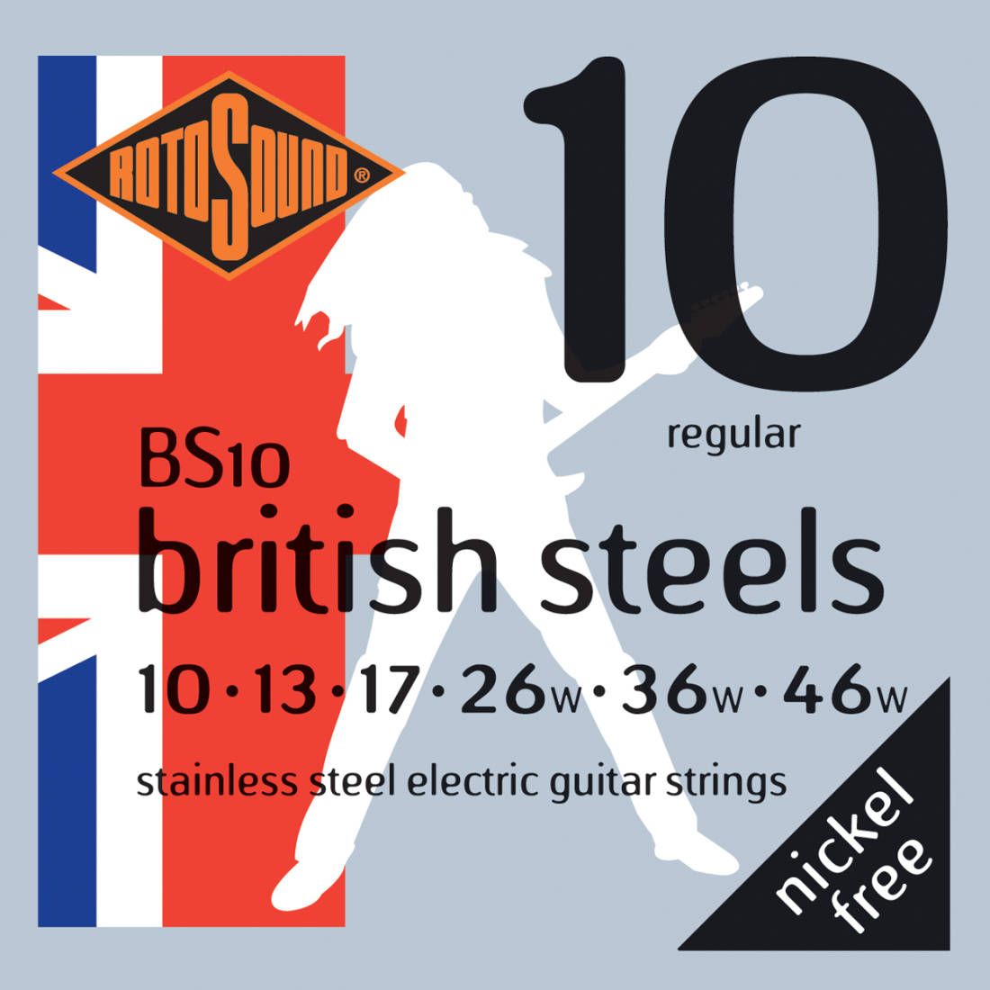 British Steel Electric Guitar Strings 10-46