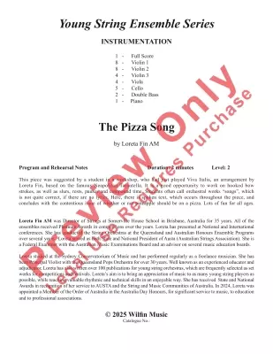 The Pizza Song - Fin - String Orchestra - Gr. 2
