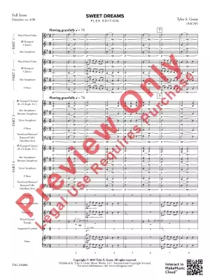 Sweet Dreams - Grant - Concert Band (Flex-band) - Gr 2.5