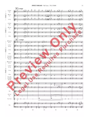 Sweet Dreams - Grant - Concert Band (Flex-band) - Gr 2.5