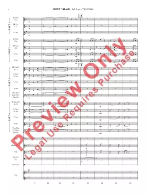 Sweet Dreams - Grant - Concert Band (Flex-band) - Gr 2.5
