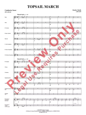 Topsail March - Hoefle - Concert Band - Gr. 0.5