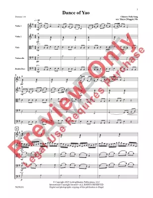 Dance of Yao (Chinese Folk Song) - Francis-Ma - String Orchestra - Gr. 2.5