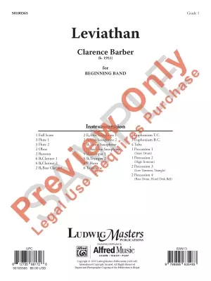 Leviathan - Barber - Concert Band - Gr. 1
