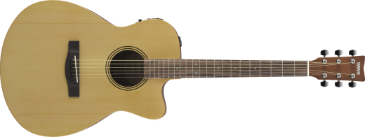 Yamaha - FSX400C Cutaway Concert Acoustic/Electric Guitar - Natural Satin