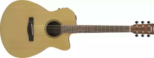 Yamaha - FSX400C Cutaway Concert Acoustic/Electric Guitar - Natural Satin