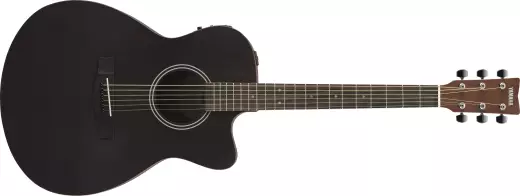 Yamaha - FSX400C Cutaway Concert Acoustic/Electric Guitar - Smoky Black