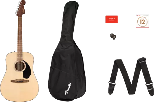 Fender - California Standard Redondo Acoustic Guitar Pack - Natural