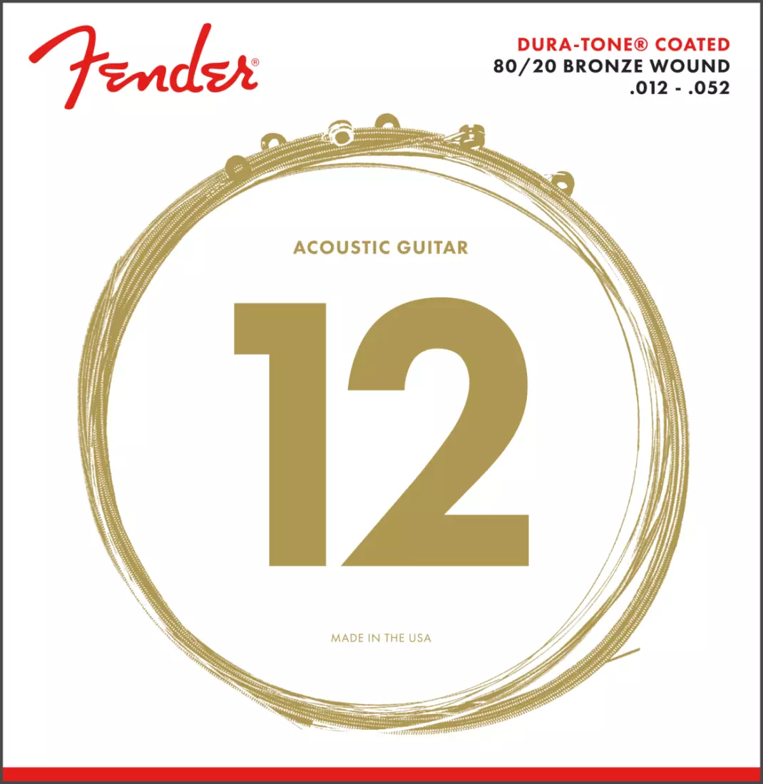 Dura-Tone 880L 80/20 Coated Acoustic Strings 12-52