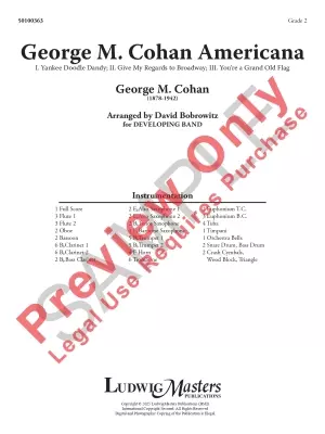 George M. Cohan Americana - Cohan/Bobrowitz - Concert Band - Gr. 2