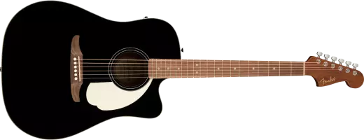 Fender - California Standard Redondo CE Acoustic/Electric Guitar - Black