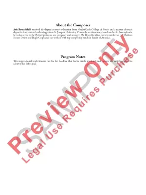 The Fire of Freedom - Branchfield - Concert Band - Gr. 1