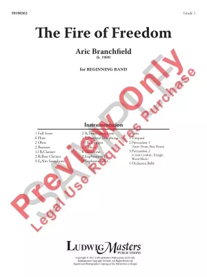 The Fire of Freedom - Branchfield - Concert Band - Gr. 1