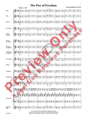 The Fire of Freedom - Branchfield - Concert Band - Gr. 1
