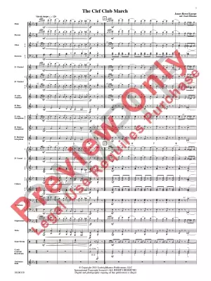 The Clef Club March - Europe/Disano - Concert Band - Gr. 3